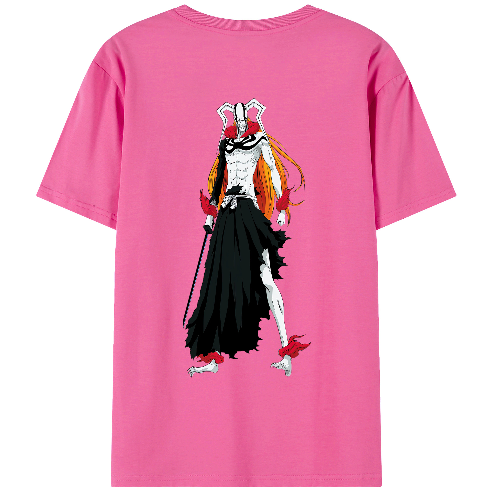 （画像用） ブリーチ 黒崎一護（くろさき いちご）BLEACH Kurosaki Ichigo レディース半袖Tシャツ(バックプリント)